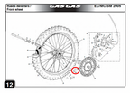 Gas Gas EC FSE ,Speedo Sensor Magnetic Support, BE250334008