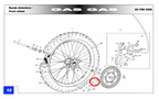Gas Gas EC FSE ,Speedo Sensor Magnetic Support, BE250334008