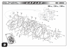 Gas Gas EC200 Genuine ,Crankcase Set, 2003-04 Bearings & Seals Inc