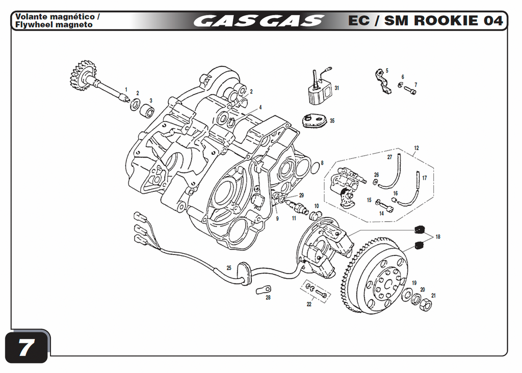 Gas Gas TXT-EC Rookie ,Crankcase Set, Genuine NOS Y00.120700