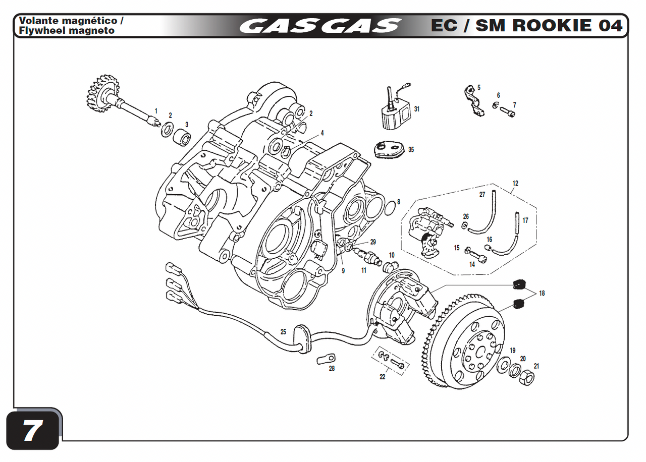 Gas Gas TXT-EC Rookie ,Crankcase Set, Genuine NOS Y00.120700