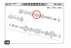 Gas Gas ,Primary Gear 3-4, Fits EC HP Wild FSE ME25636072