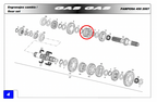 Gas Gas ,Primary Gear 3-4, Fits EC HP Wild FSE ME25636072