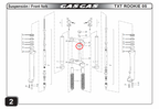 Gas Gas TXT Pampera Rookie  & Boy ,Yoke Shaft Nut, BT27910029