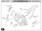 Gas Gas TXT Pampera Rookie  & Boy ,Yoke Shaft Nut, BT27910029