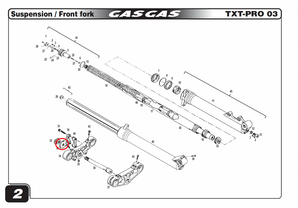 Gas Gas TXT Pampera Rookie  & Boy ,Yoke Shaft Nut, BT27910029