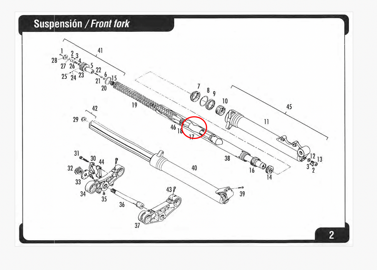 Gas Gas TXT Preload ,Fork Spacer, Part Number ST950203