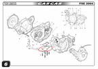 Gas Gas HP Wild FSE Lower ,Crankcase Cover, NOS MFS400110122