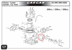 Gas Gas EC Central ,Exhaust Valve, Genuine, NOS