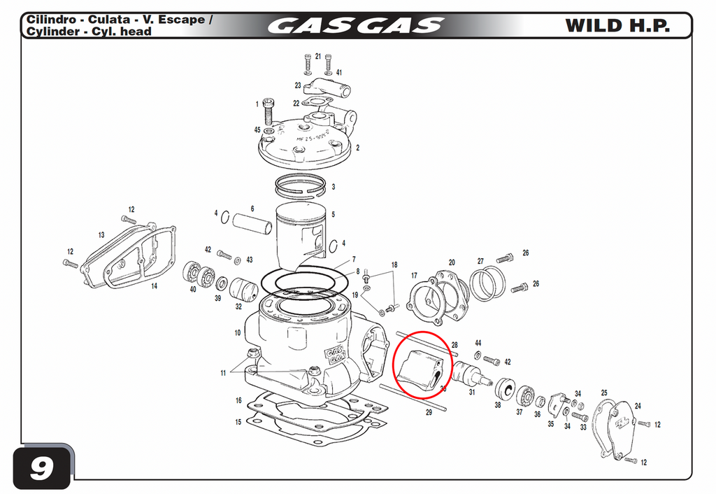 Gas Gas EC Central ,Exhaust Valve, Genuine, NOS
