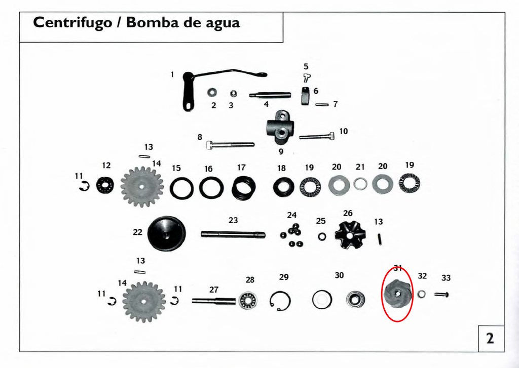 Gas Gas ,Water Pump Impeller, NOS ME25610007