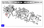 Gas Gas 450 ,Oil Suction Cover, Genuine NOS MFS400122550