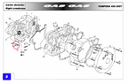 Gas Gas 450 ,Oil Suction Cover, Genuine NOS MFS400122550