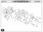 Gas Gas 450 ,Oil Suction Cover, Genuine NOS MFS400122550