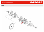 Gas Gas TXT Boy Rookie ,Friction Clutch Plate, MIT50032051