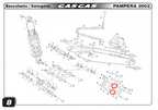 Gas Gas ,Chain Guide Bush, Genuine NOS BE25610025