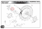 Gas Gas ,Brake Pad Cover, Genuine NOS BT27920028