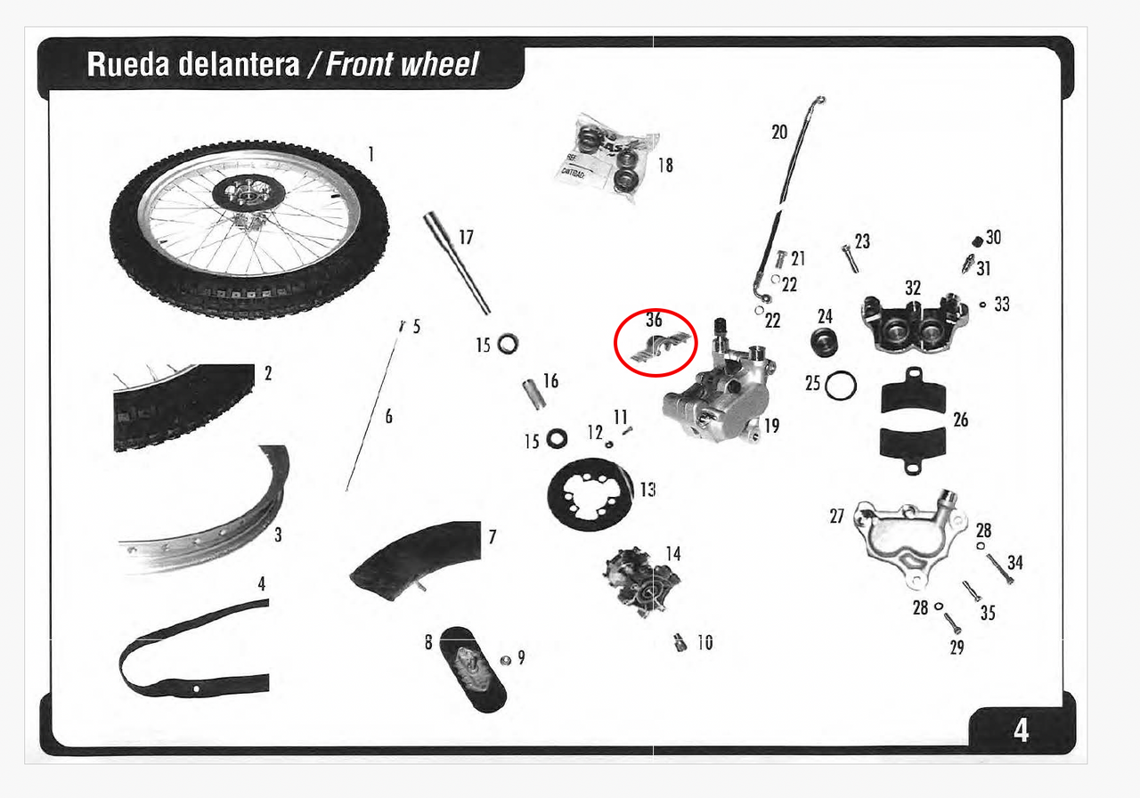 Gas Gas ,Brake Pad Cover, Genuine NOS BT27920028