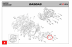 Gas Gas Oil Level ,Sight Glass, Genuine NOS MFS400110015