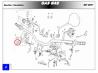 Gas Gas EC Genuine Front ,Brake Dust Cover, NOS BC25922213