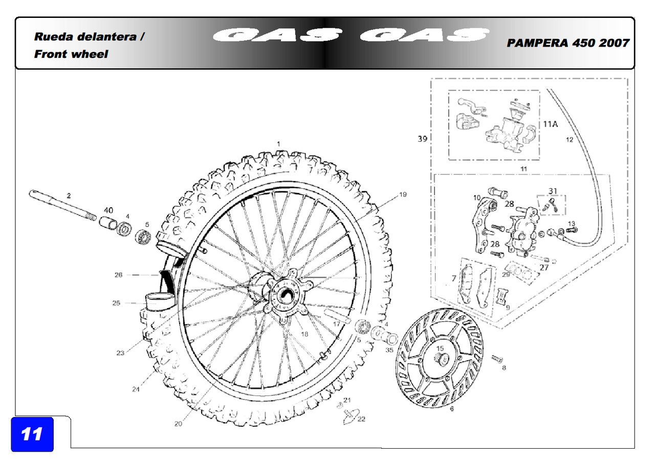 ,NG Brake Disc, KBA6132 for Gas Gas EC Genuine NOS BE250222011