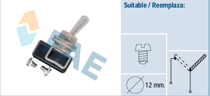 FAE 65260 Chrome On Off Toggle ,Switch Gear, Universal Fitting