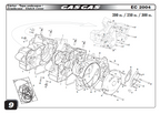 Gas Gas EC250-300 2001-2004 ,Crankcase Set, Genuine NOS