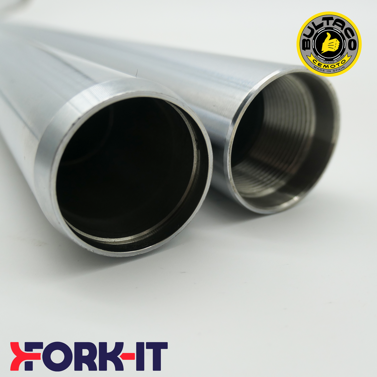 FITS ,BULTACO FRONTERA 74/125cc, - Fork Tubes - Straight Top - 35mm Ø - 558mm Long