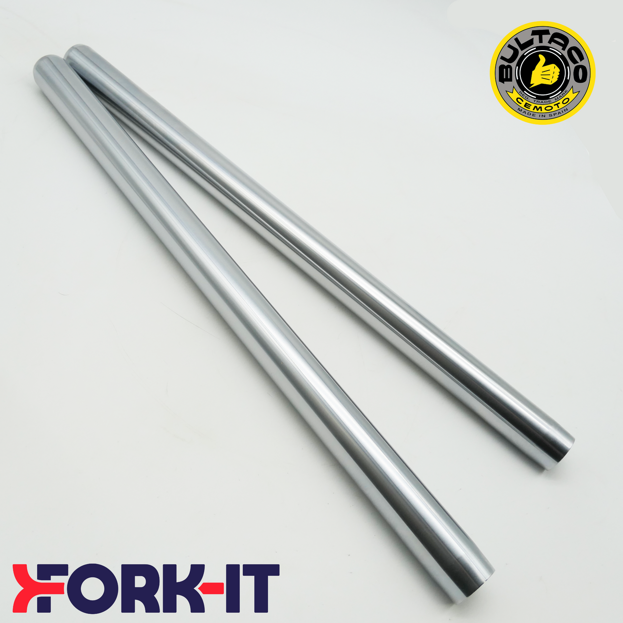 BULTACO SHERPA S 1962-1969- Fork Tubes - Tapered Top - 35mm Ø - 560mm Long Available to purchase from Moto-Classic