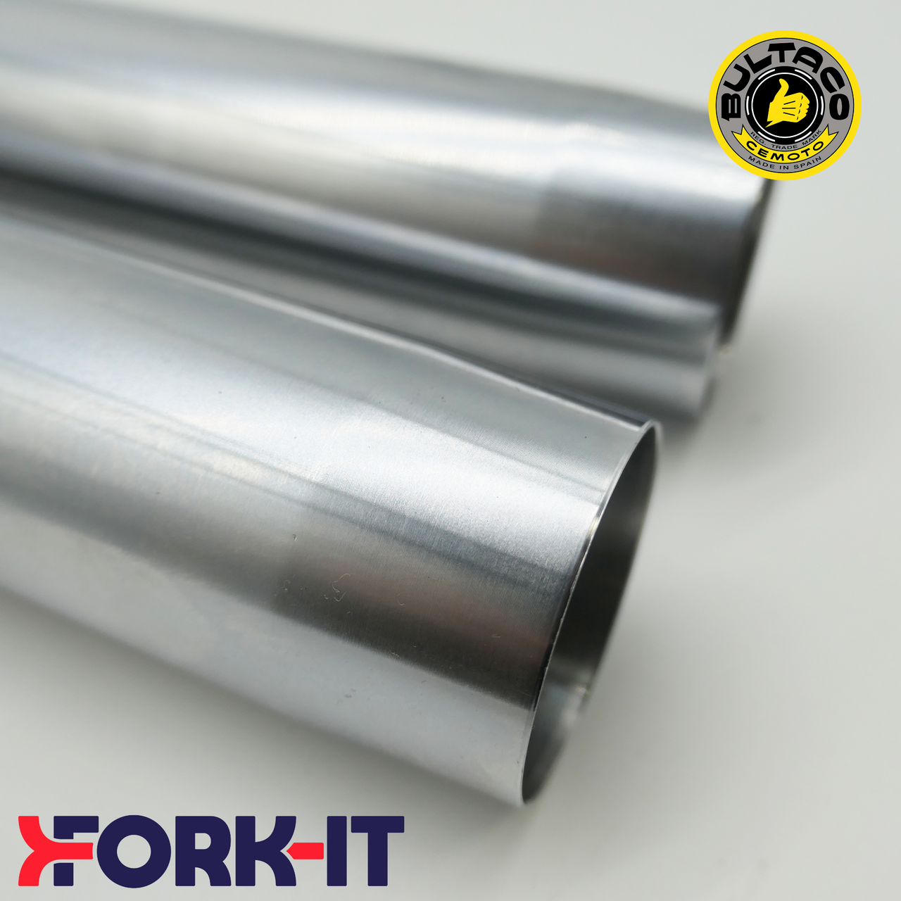 FITS, BULTACO SHERPA S, 1962-1969- Fork Tubes - Tapered Top - 35mm Ø - 560mm Long