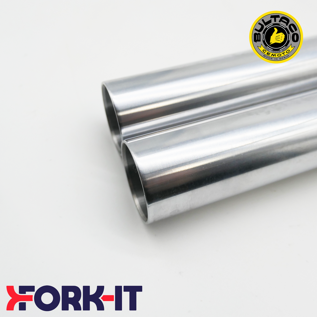 FITS ,BULTACO SHERPA T 1974-1985, Fork Tubes - Straight Top - 35mm Ø - 558mm Length